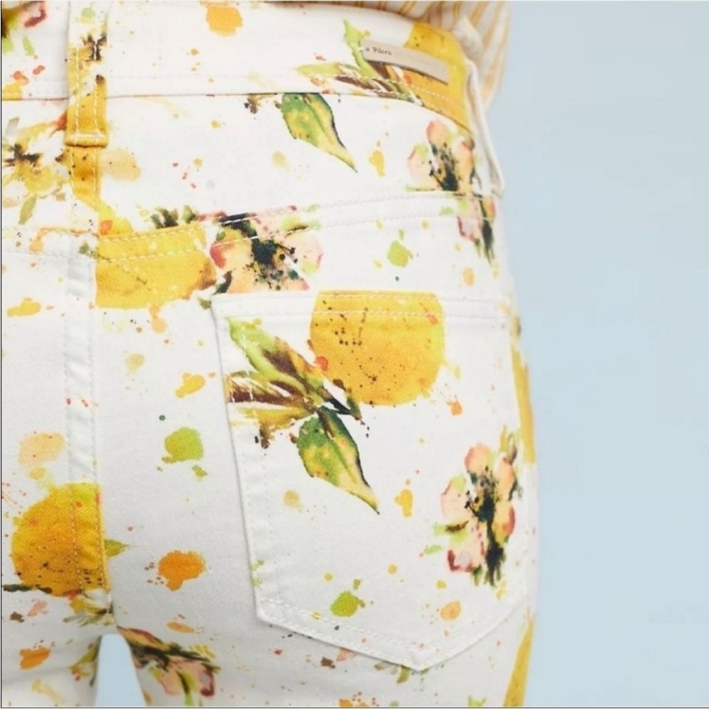 Pilcro and the Letterpress Anthropologie Lemon Grove Cropped Bootcut Jeans - Picture 2 of 6